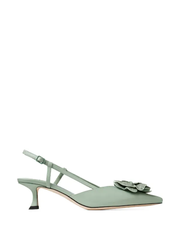 Jimmy Choo Mimmi 50 スリングバック パンプス | グリーン | FARFETCH JP