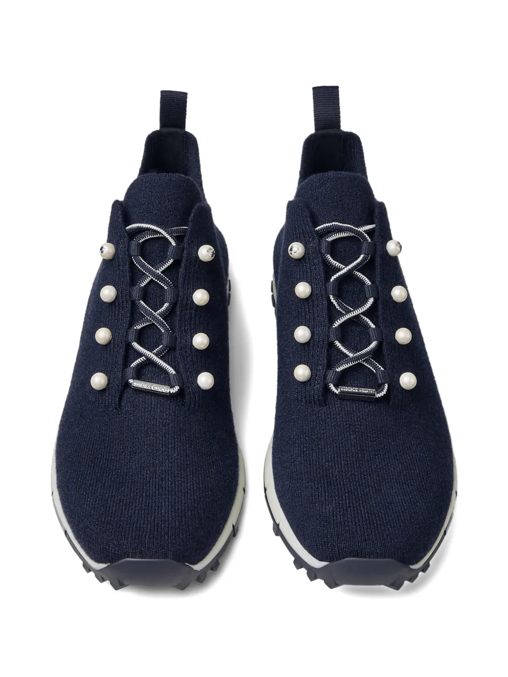 Jimmy Choo Veles sneakers verfraaid met parel Blauw