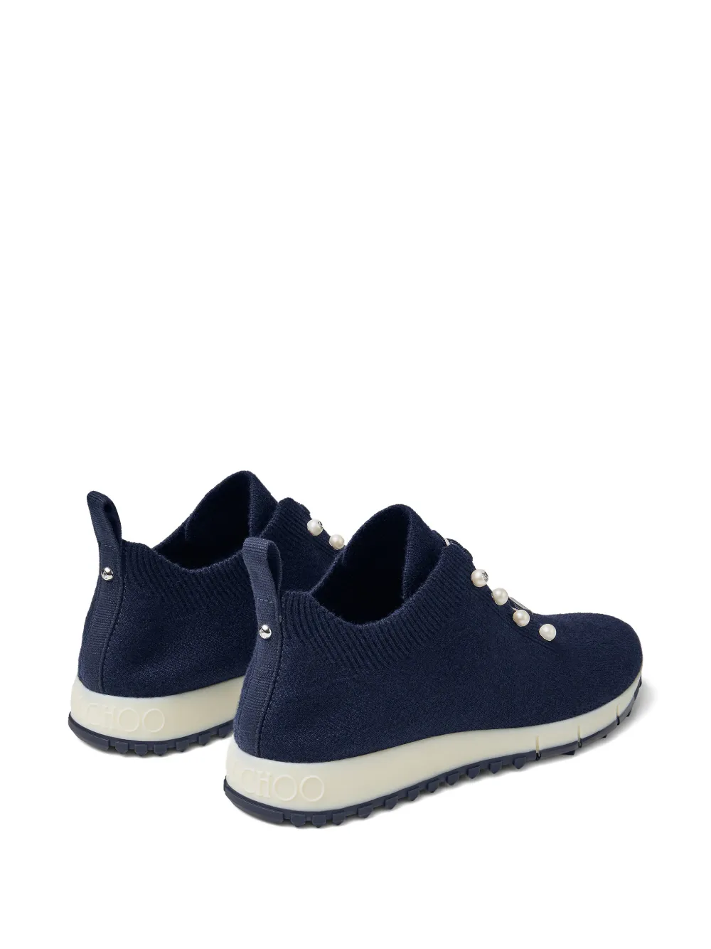 Jimmy Choo Veles sneakers verfraaid met parel Blauw