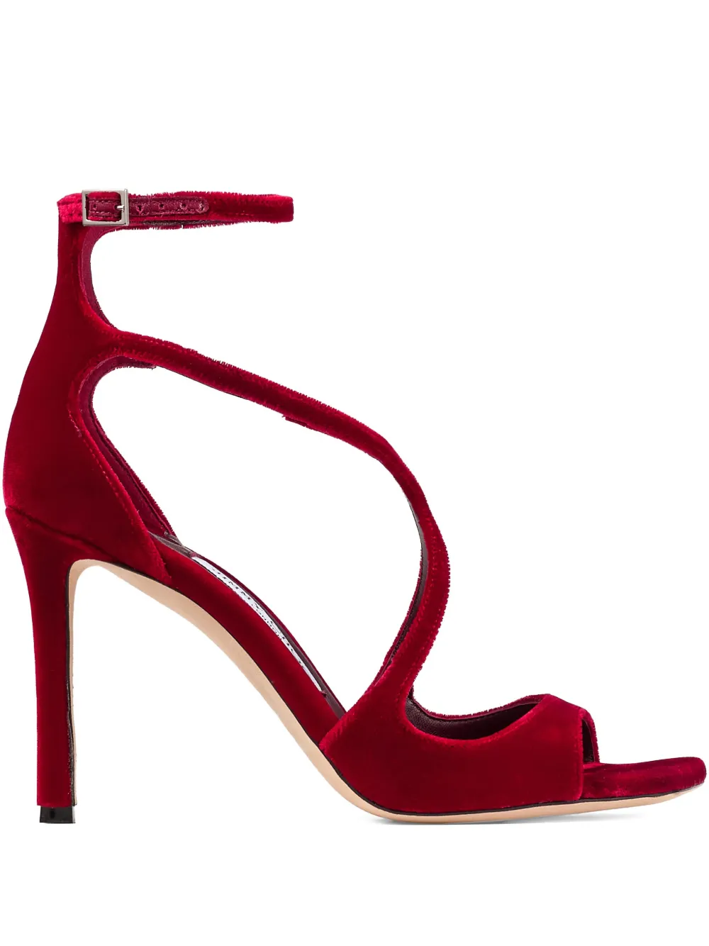 Jimmy Choo 95mm Azia strap sandals | Red | Image 1