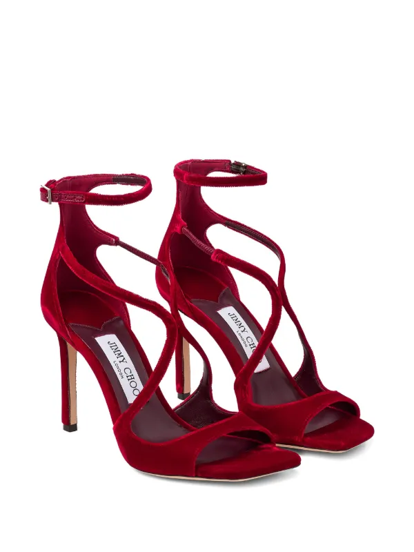 Jimmy Choo Azia Sandalen 95mm | Rot | FARFETCH DE