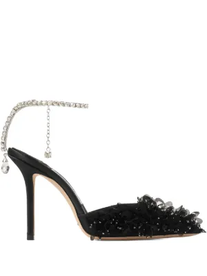 Jimmy Choo Sapato Saeda 85 | Preto | FARFETCH BR