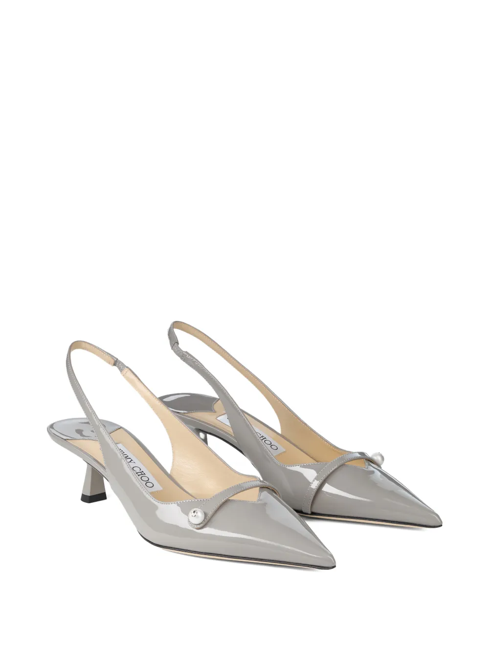 Jimmy Choo Amita pearl pointed pumps Grijs