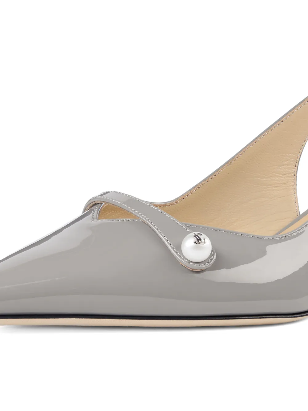 Jimmy Choo Amita pearl pointed pumps Grijs