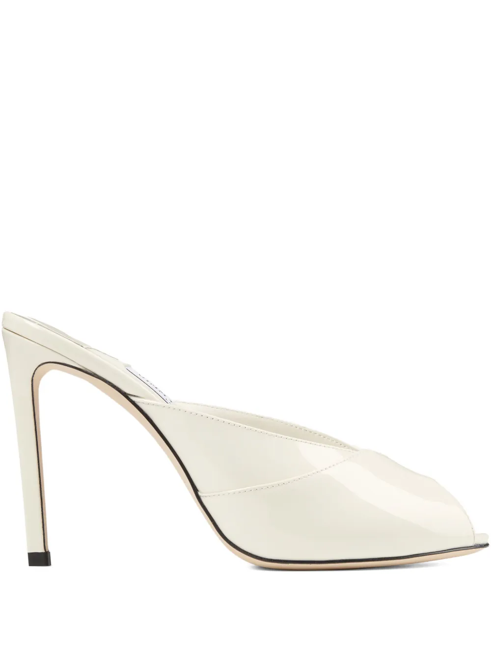 Jimmy Choo 100mm Brigitte peep-toe mules | Neutrals | Image 1