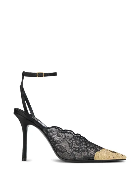 Jimmy Choo Faiz lace metal-toe pumps