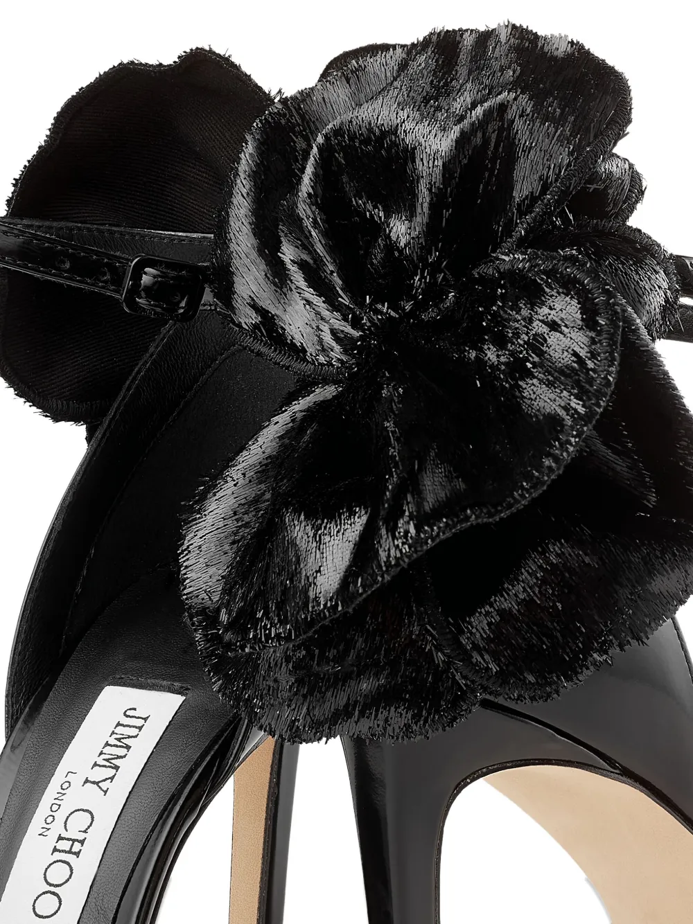 Jimmy Choo 100 mm Marja pumps met enkelbandje en strik Zwart