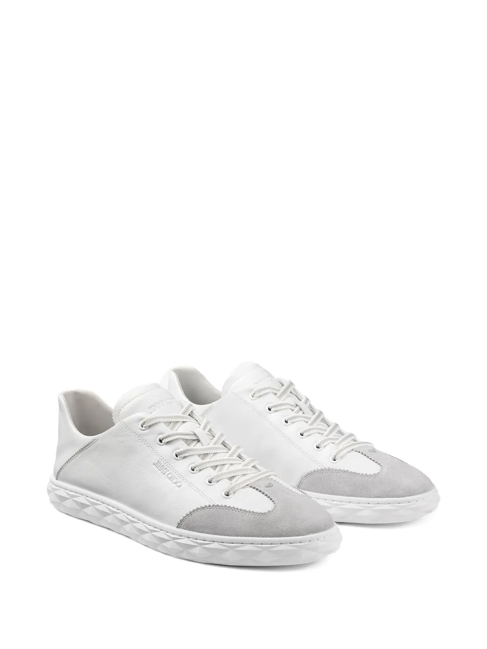 Jimmy Choo Diamond Flex leren sneakers Wit
