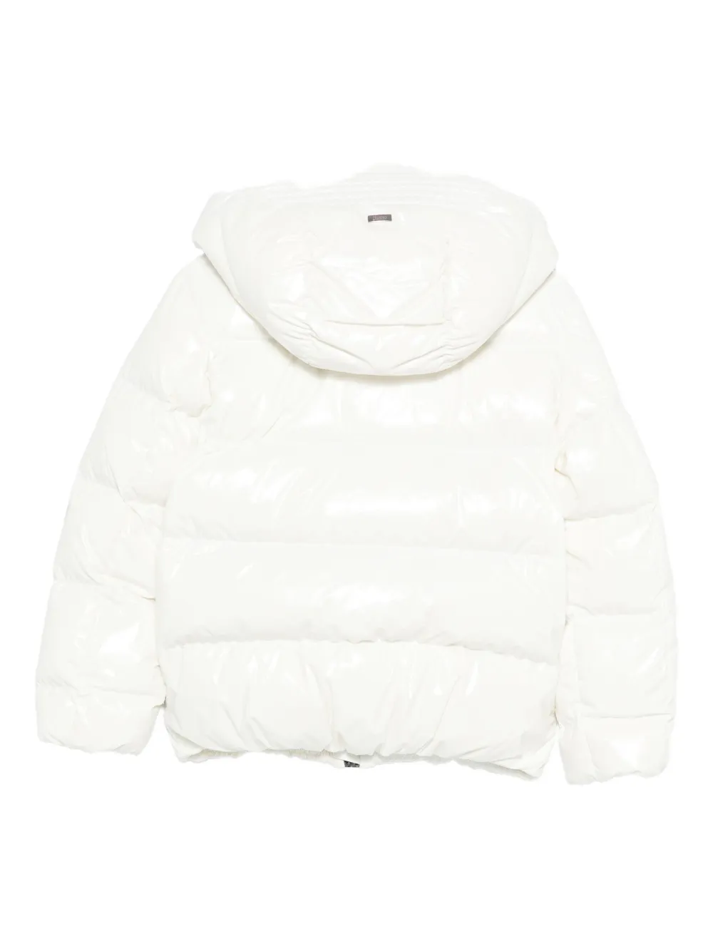 Herno Hooded Puffer Jacket In White