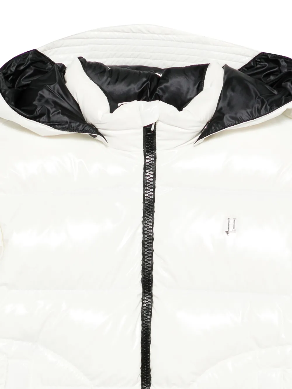 Herno Hooded Puffer Jacket In White