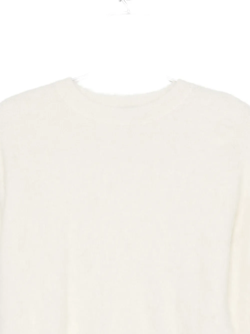Amish Crew-neck Sweater In White