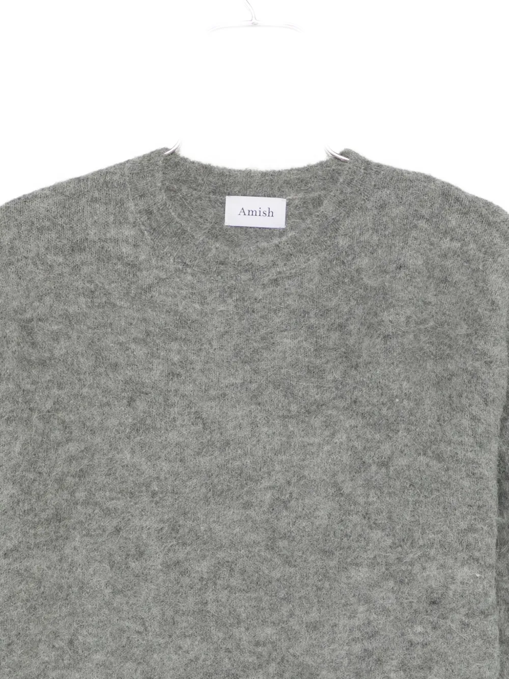 Amish Cropped Sweatshirt In Gray