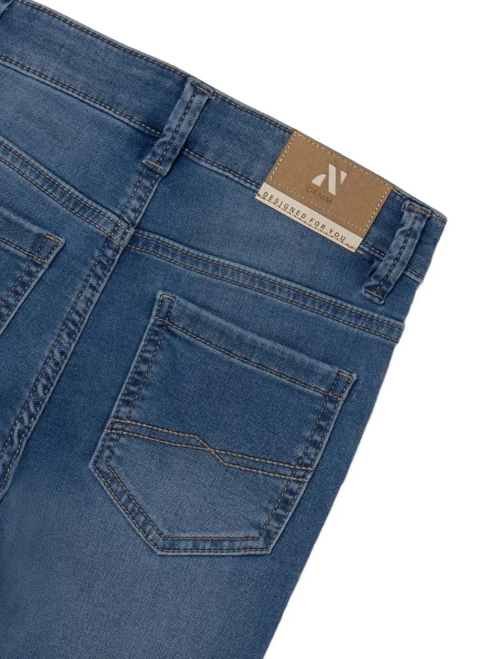 Mayoral Jeans met logopatch Blauw