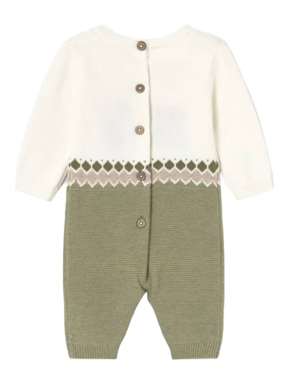 Mayoral long-slevee romper | Green | Image 1