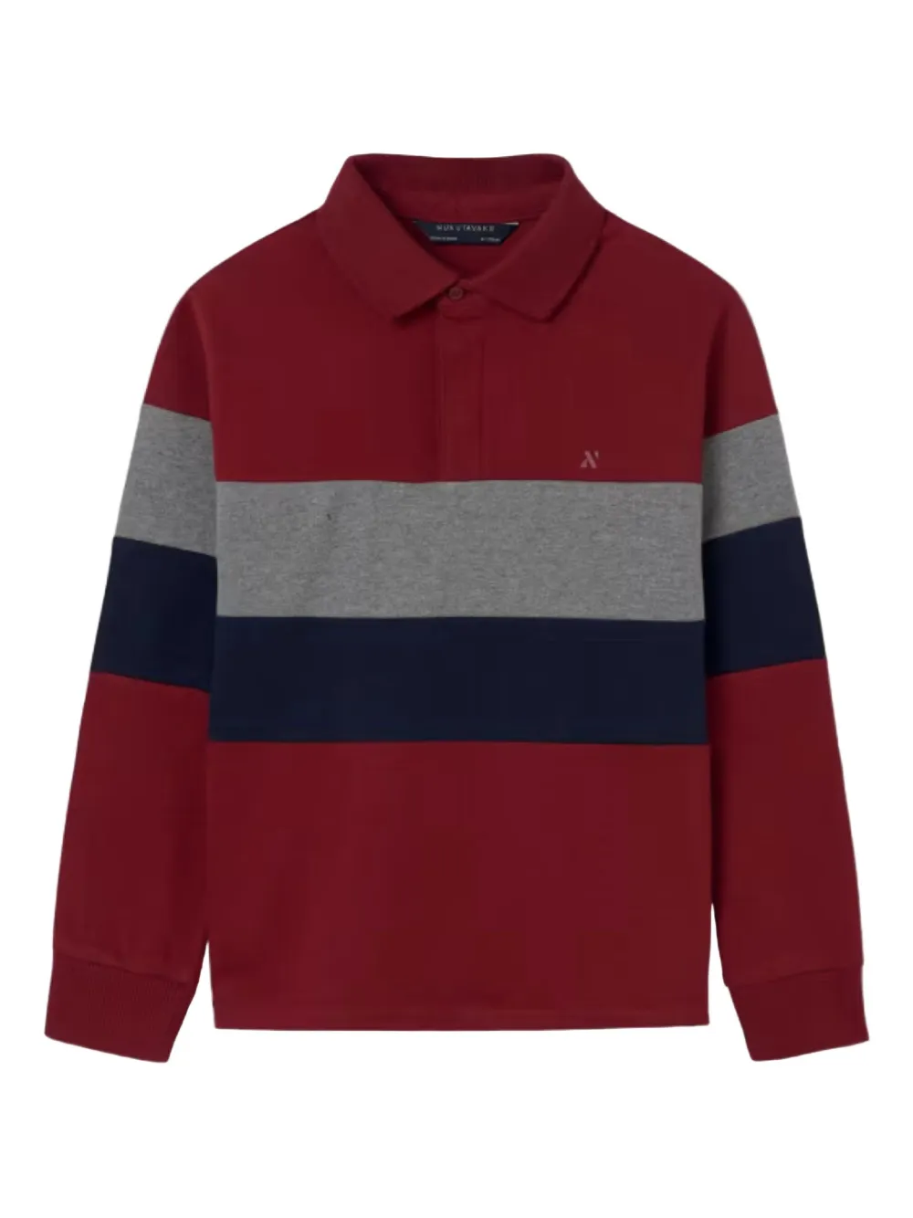 Mayoral striped polo shirt | Red | Image 1