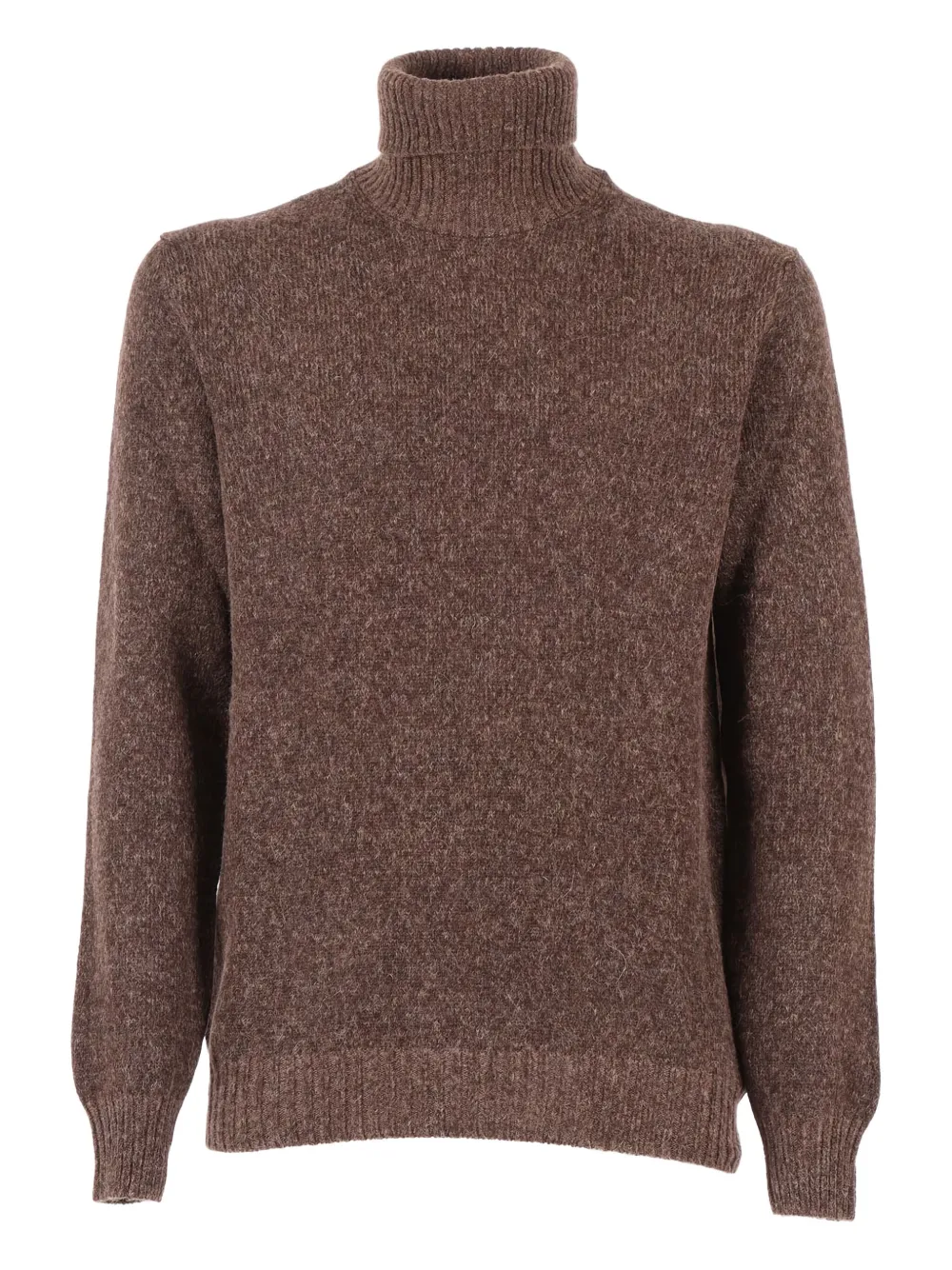 Settefili Cashmere Roll-neck Sweater In Brown