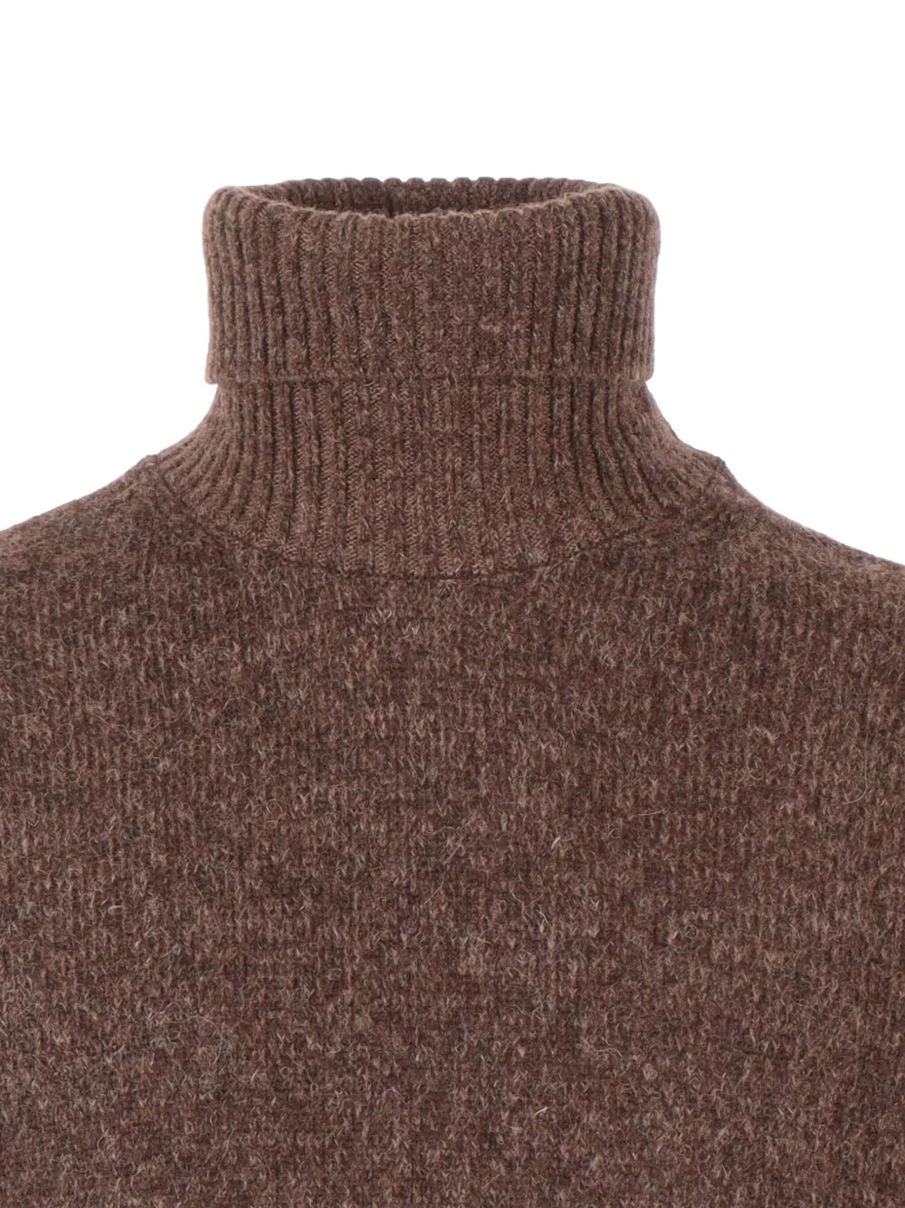 Settefili Cashmere Roll-neck Sweater In Brown