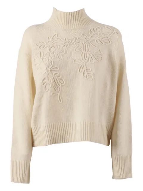 Ermanno Scervino embroidery turtleneck sweater