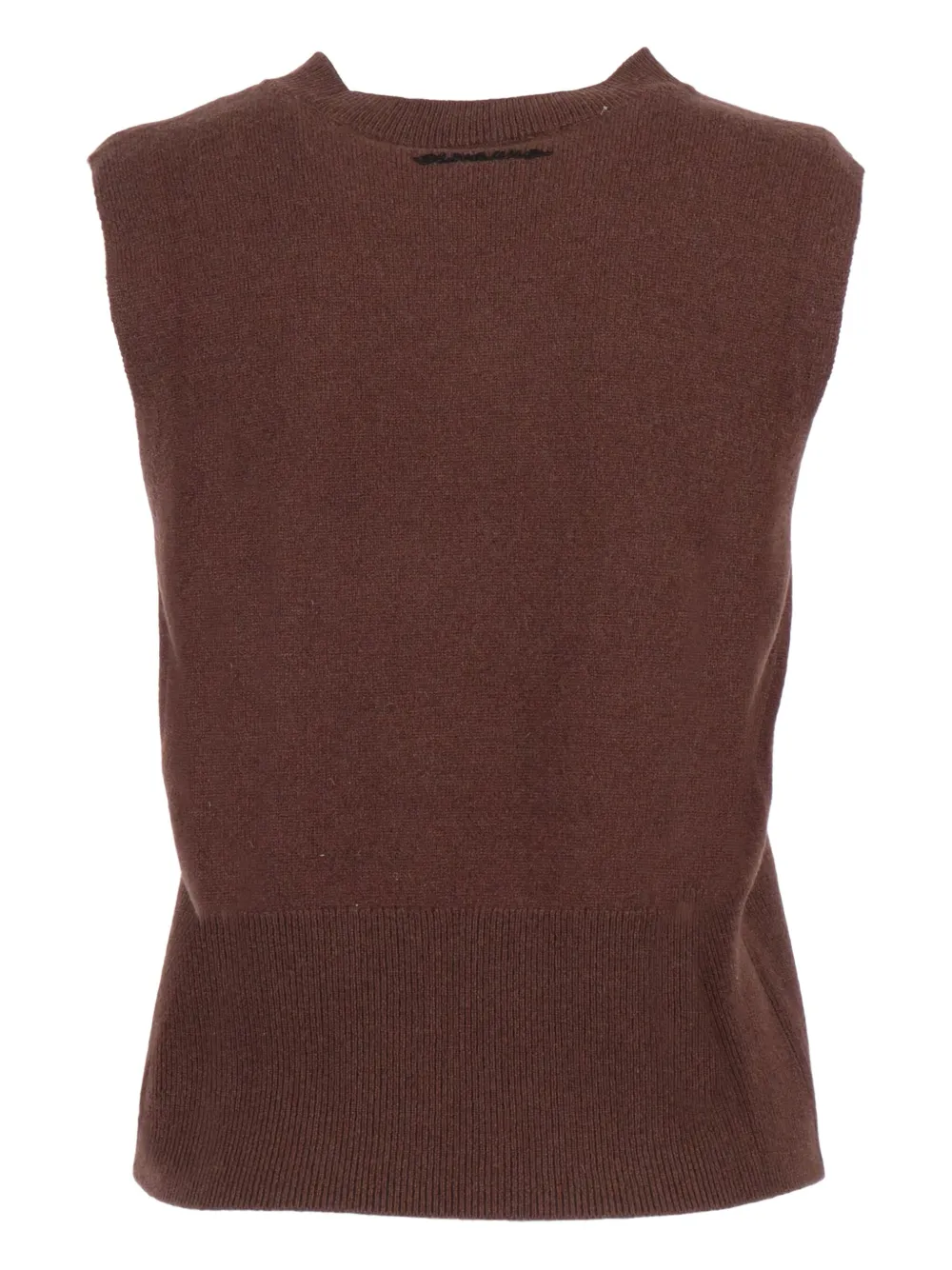 Ermanno Scervino Floral-motif Sequinned Vest In Brown