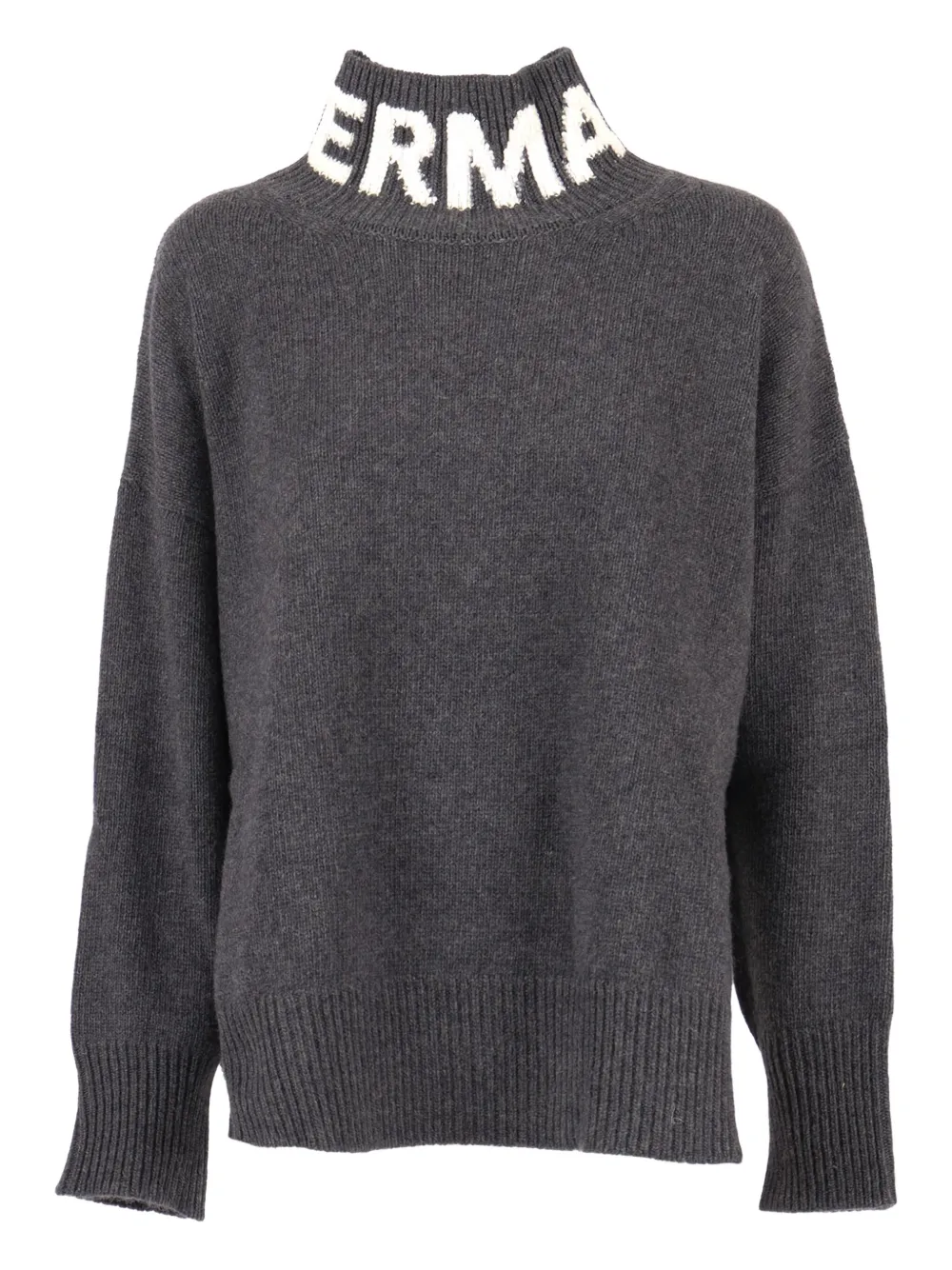 Ermanno Scervino High-neck Sweater In Gray