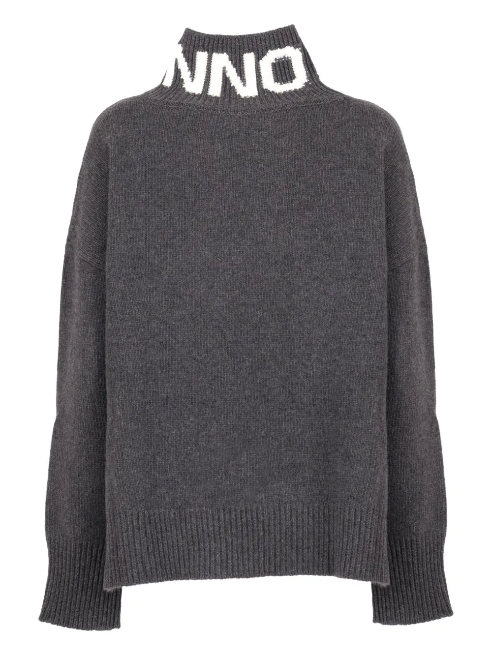 Ermanno Scervino High-neck Sweater In Gray