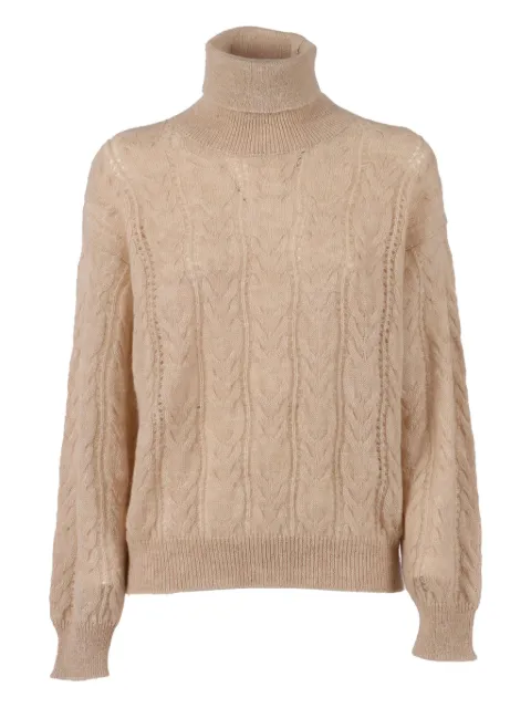 Filippo De Laurentiis cable-knit turtleneck sweater