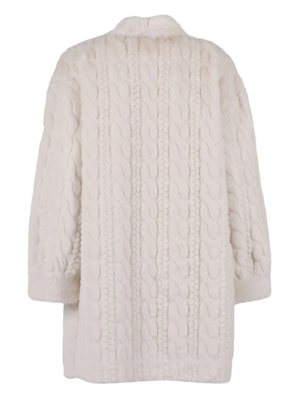 Ermanno Scervino Kabelgebreide jas - Beige