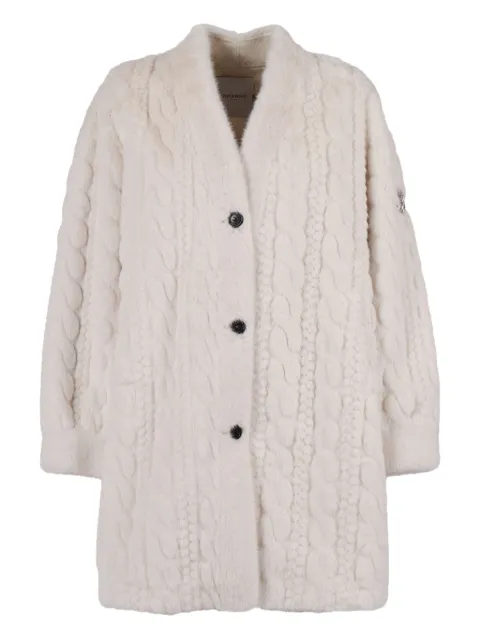 Ermanno Scervino cable-knit coat