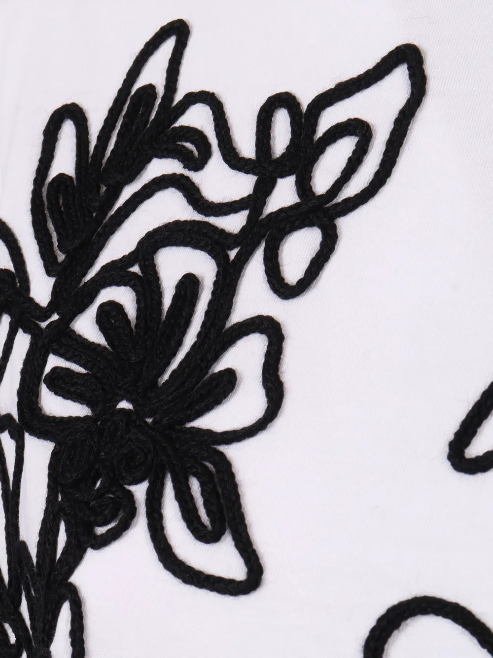 Ermanno Scervino T-shirt met geborduurde bloemen Wit