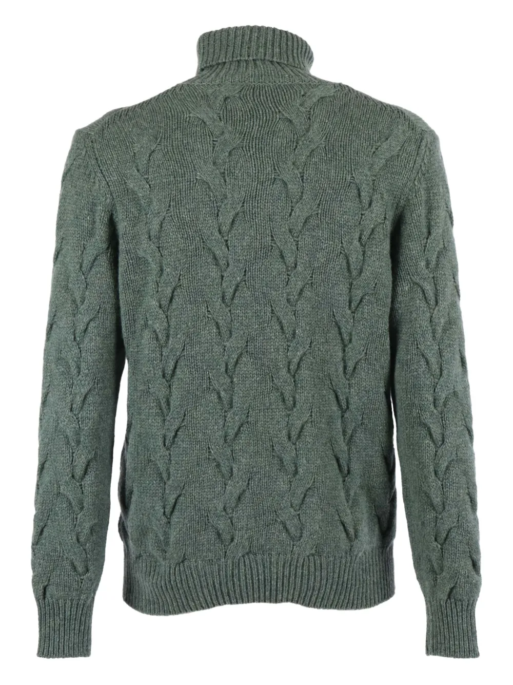 Filippo De Laurentiis cable-knit roll-neck sweater - Groen