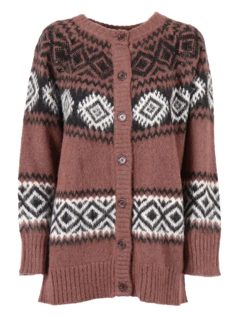 Ermanno Scervino rhombus-patterned cardigan
