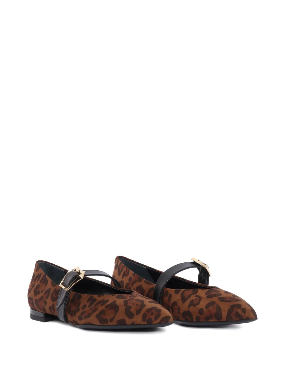 Sergio Levantesi Venere56 Leopard-print Ballet Flats In Animal Print