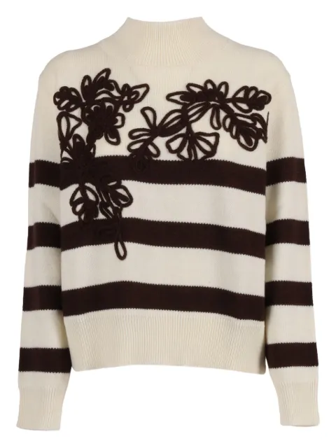 Ermanno Scervino striped embroidered sweater