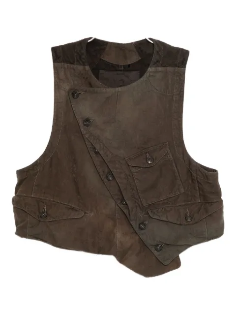 Ziggy Chen asymmetric-hem vest