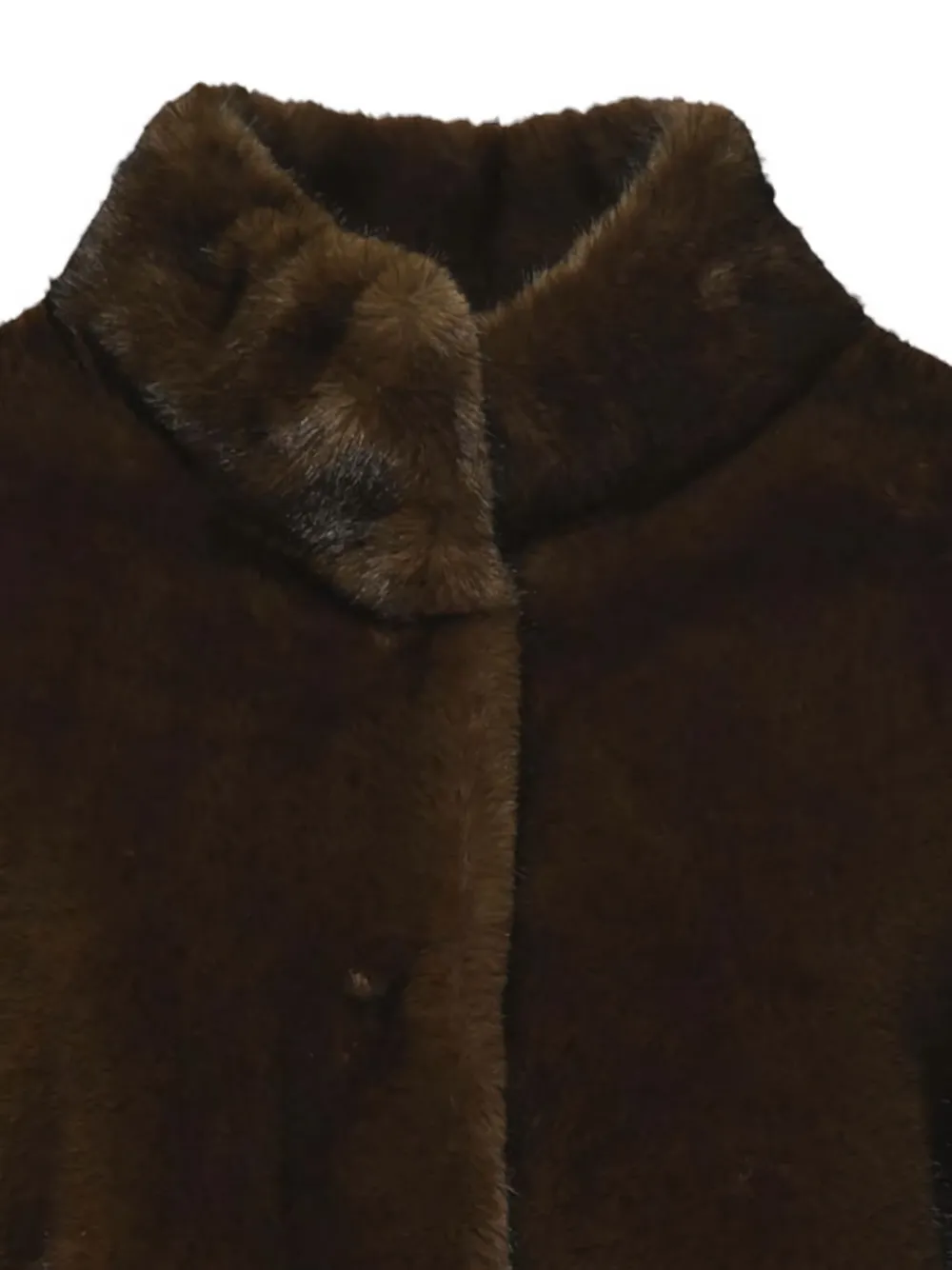 Sword 6.6.44 Funnel-neck Coat In Brown