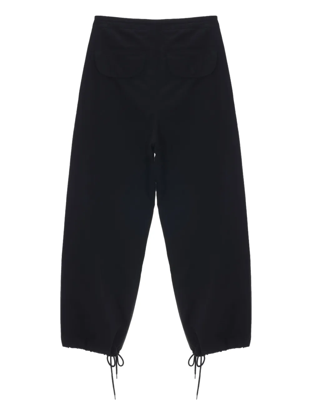 Entire Studios Drawstring Cargo Barren Trousers In Black