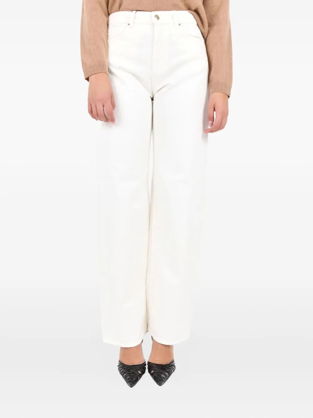 Max Mara logo-patch jeans | White | Image 1