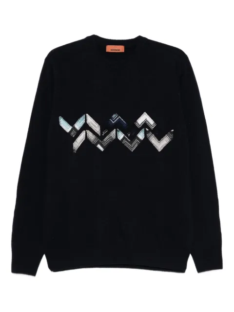Missoni zigzag-detail wool sweater