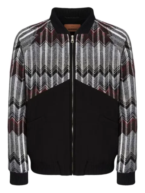 Missoni chevron zipped jacket