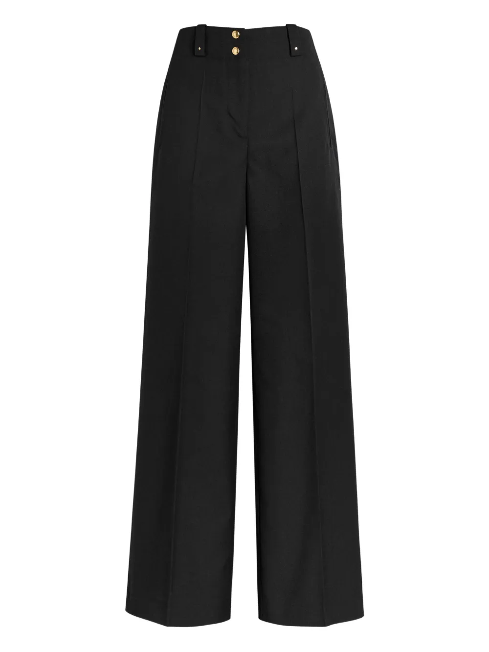 Moncler Wide-leg Trousers In Black