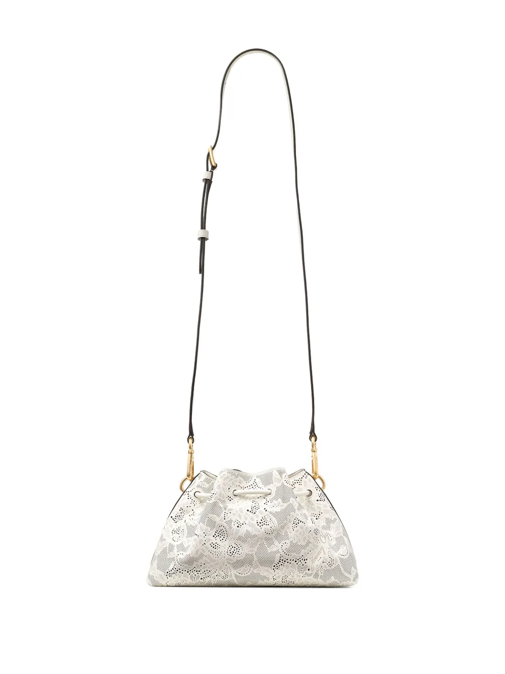 Jimmy Choo small Cinch perforated-lace drawstring shoulder bag | Image 2