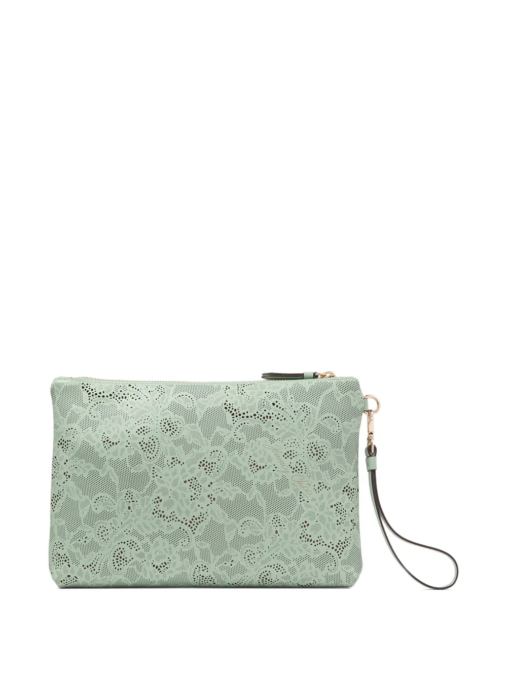 Jimmy Choo floral zipped wallet - Verde