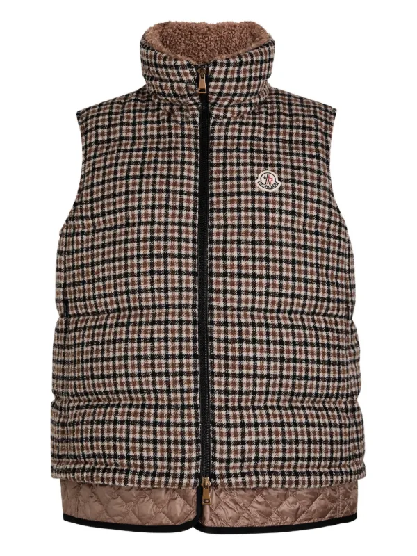 Moncler Touvet ベスト | ブラウン | FARFETCH JP
