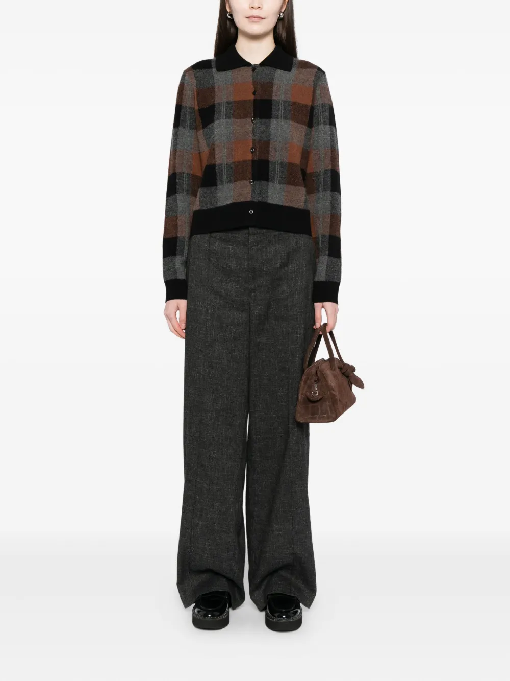 Vince jaspe pin-tuck trousers | Black | Image 1