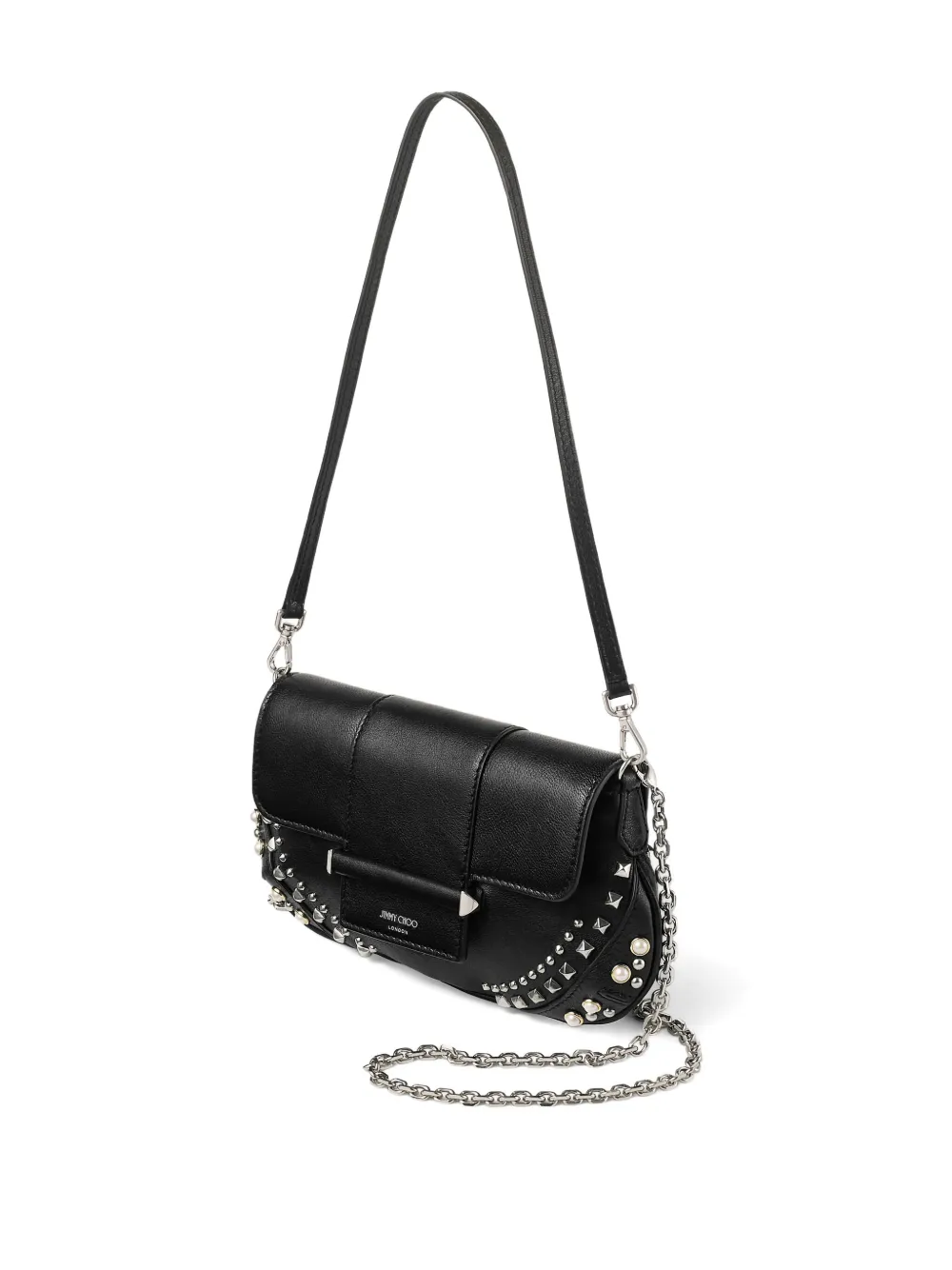Jimmy Choo Studded Mini Bag In Black