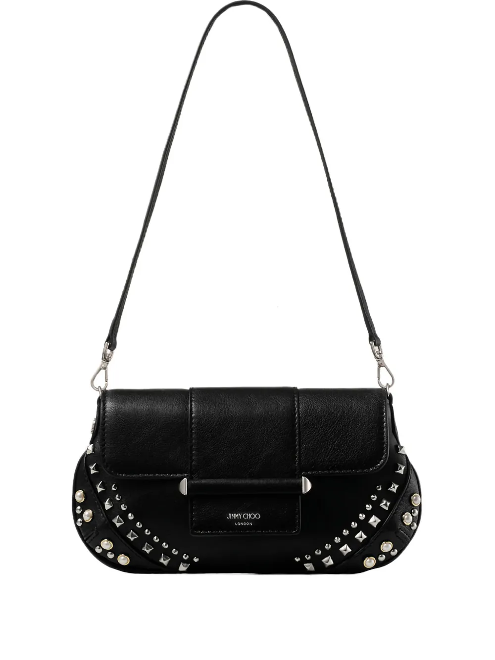 Jimmy Choo Studded Mini Bag In Black