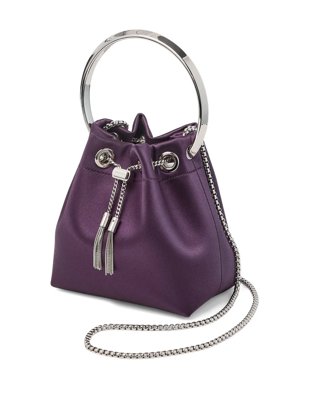 Jimmy Choo Bon mini-tas met logoplakkaat Paars