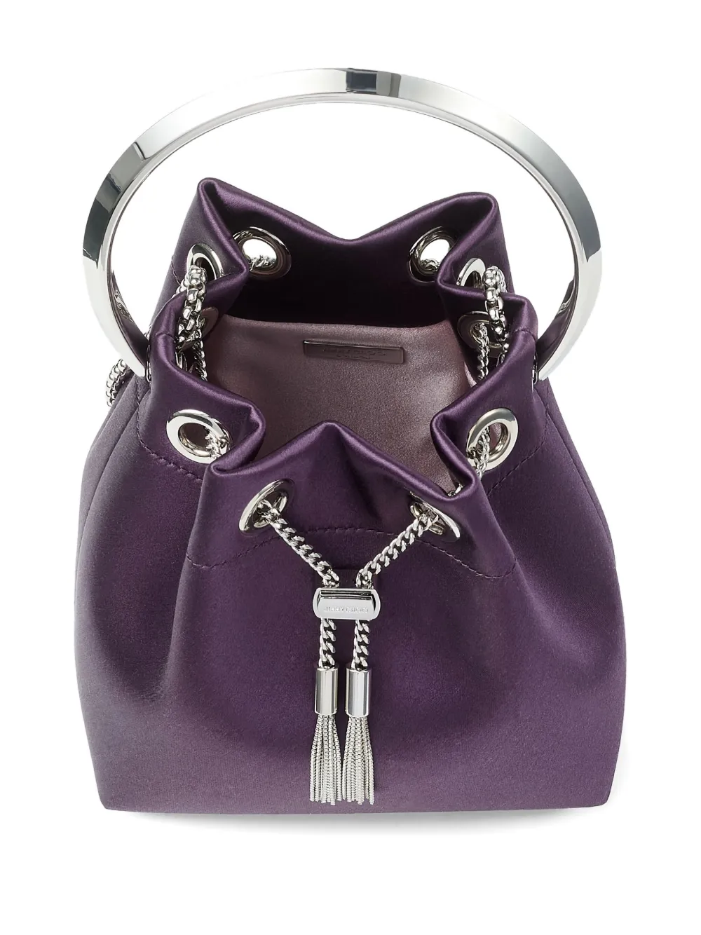 Jimmy Choo Bon mini-tas met logoplakkaat Paars