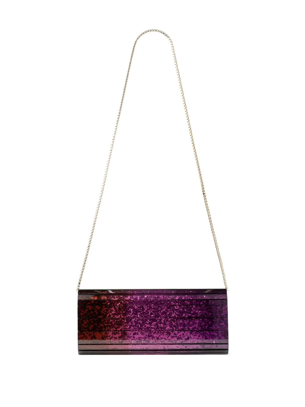 Jimmy Choo Sweetie clutch met glitter - Paars