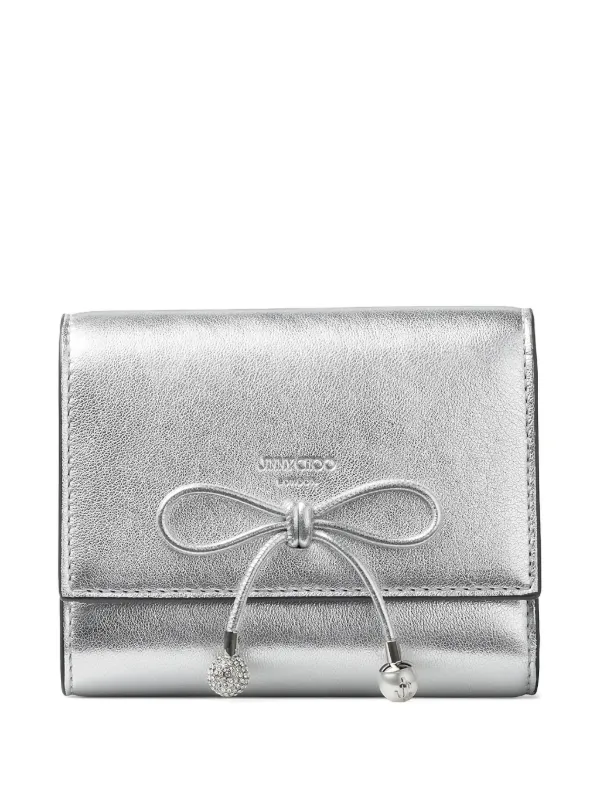 Jimmy Choo Marinda リボン 財布 | シルバートーン | FARFETCH JP